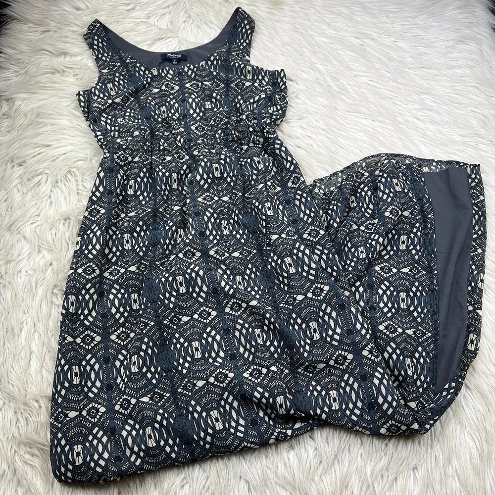 Madewell Printed Sleeveless Shift Maxi Dress